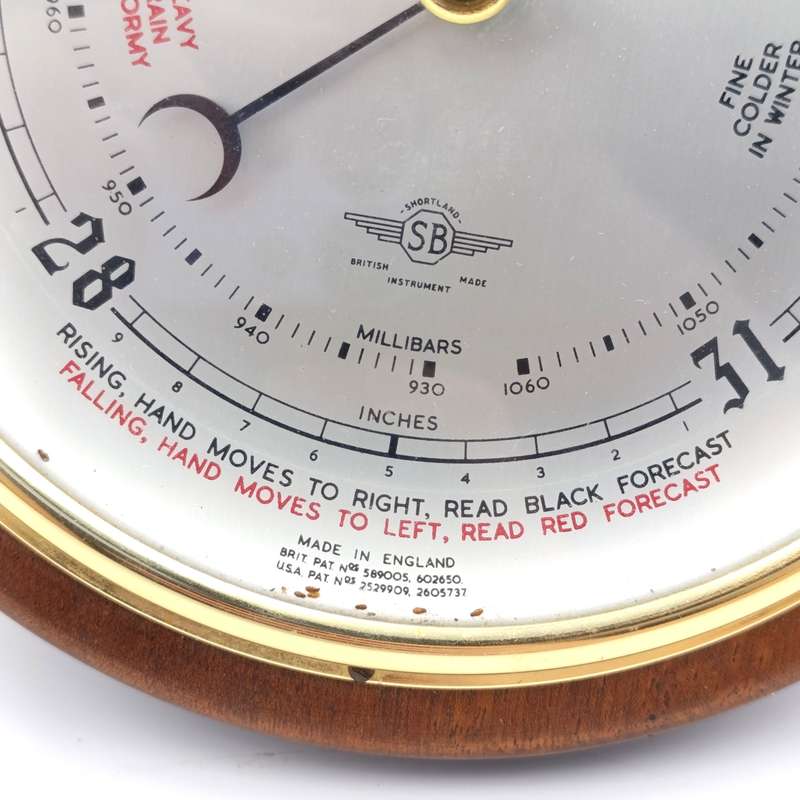 Vintage Shortland British made instruments barometer