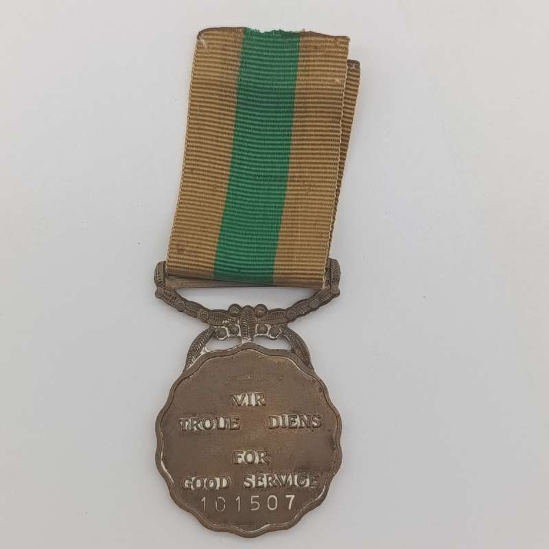 SADF bronze Good service medal #101507