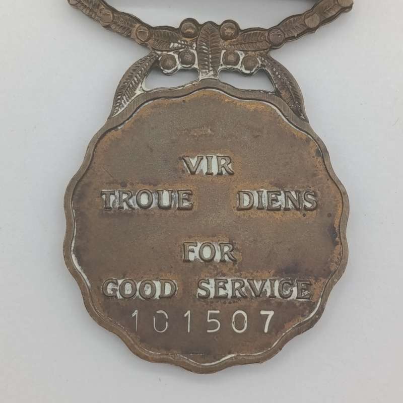 SADF bronze Good service medal #101507