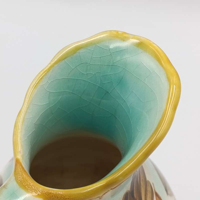 Vintage Gouda Aster Flora small porcelain pitcher