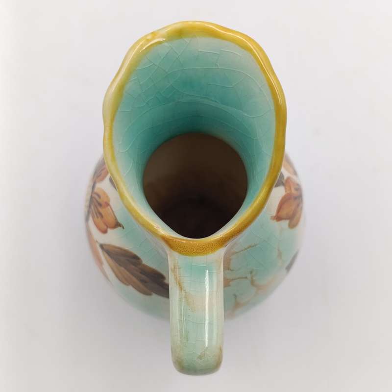 Vintage Gouda Aster Flora small porcelain pitcher