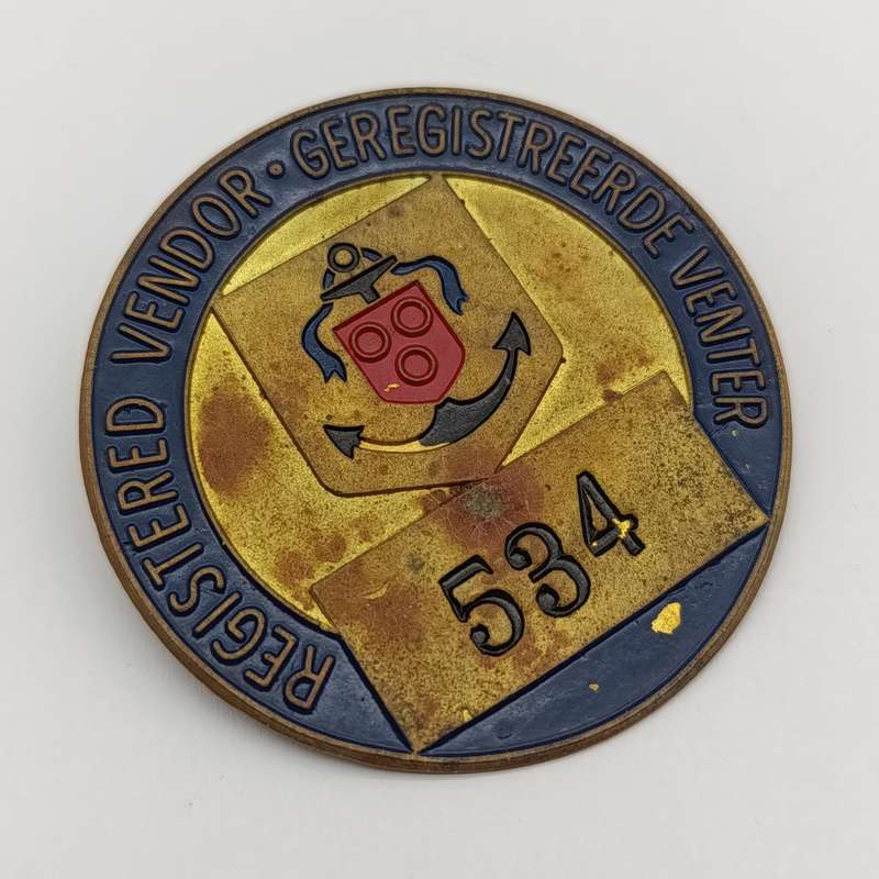 Vintage Cape Town registered Vendor #534 badge