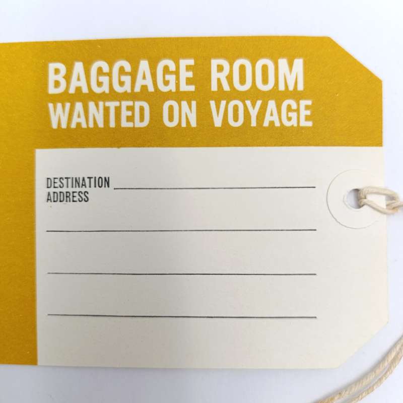 Vintage Union Castle luggage labels for Durban in original envelope