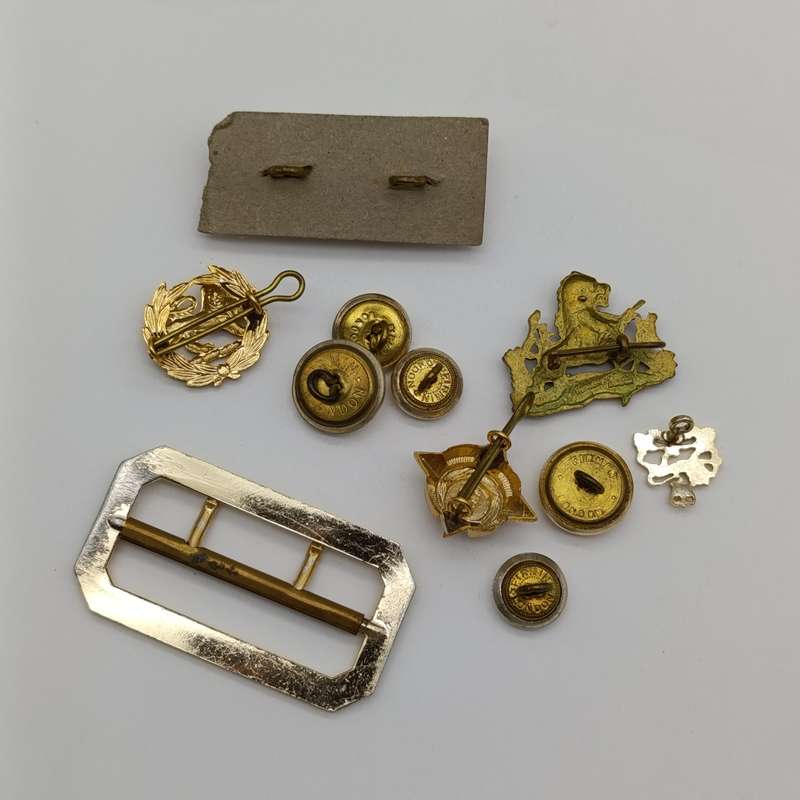 Mixed lot of Rhodesian military badges and buttons