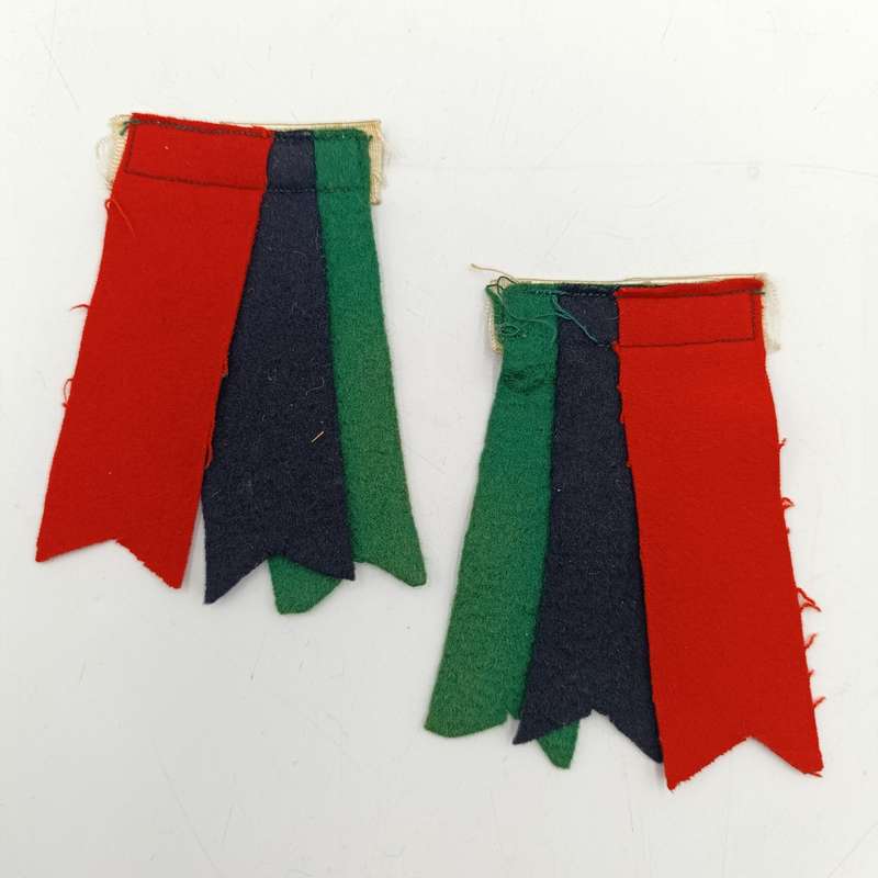 Pair of Rhodesian regiment stocking flashes