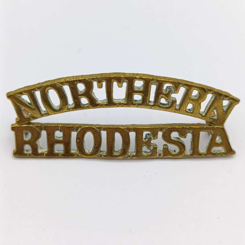 Pair of WW2 Northern Rhodesia regiment shoulder titles