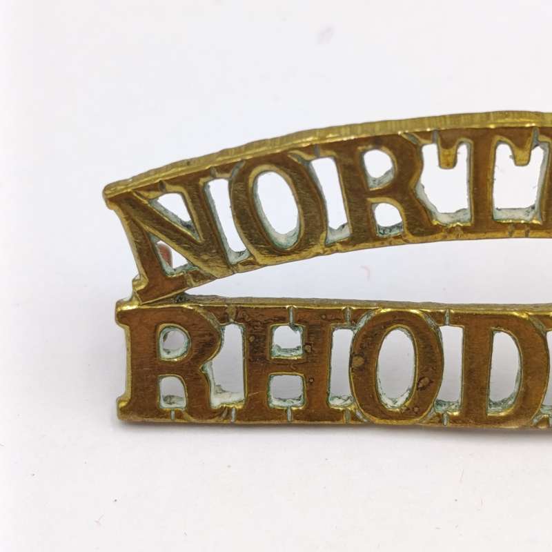Pair of WW2 Northern Rhodesia regiment shoulder titles