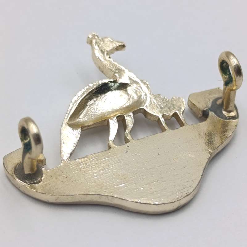 Pair of Northern Rhodesia regiment collar badges
