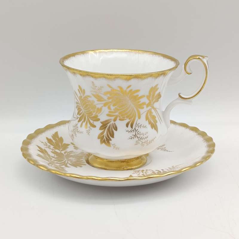 Vintage Royal Albert Golden Glory porcelain cup and saucer