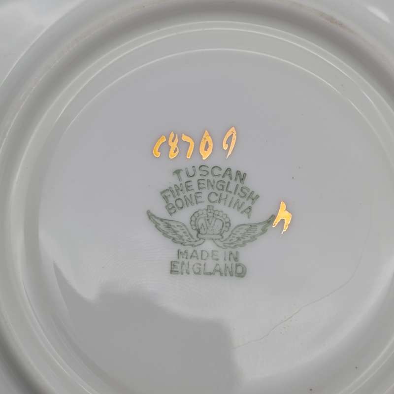 Vintage Tuscan porcelain cup and saucer