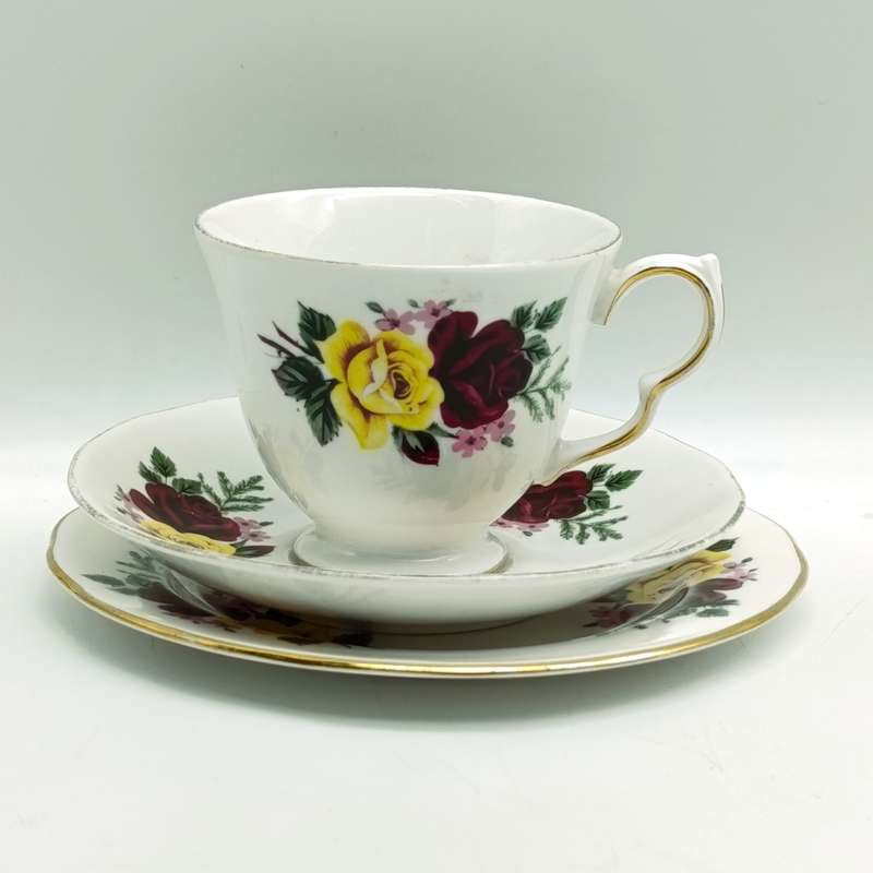Vintage Queen Anne porcelain trio