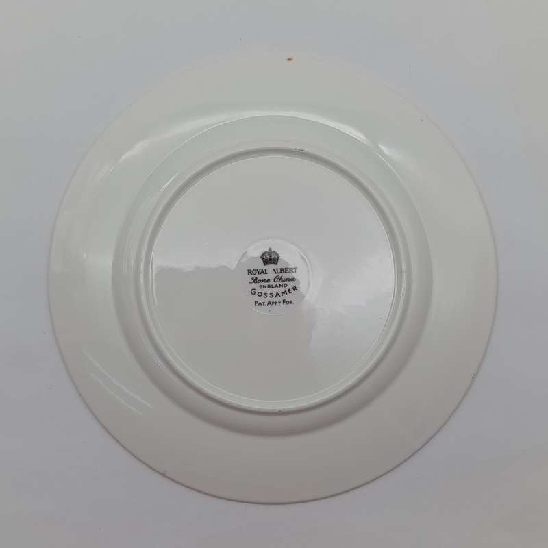 Vintage Royal Albert Gossamer porcelain trio - orange