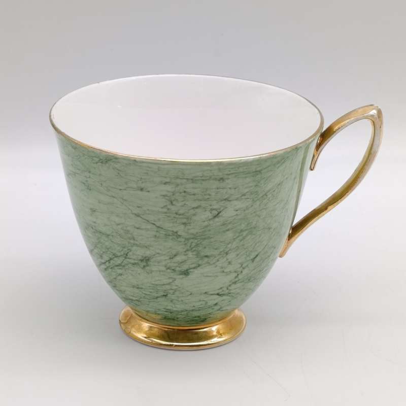Vintage Royal Albert Gossamer porcelain trio - Green