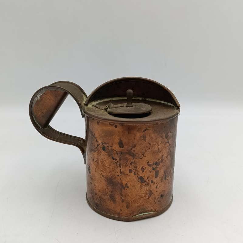 Vintage Diamond brand English make copper small oil can - possibly railways