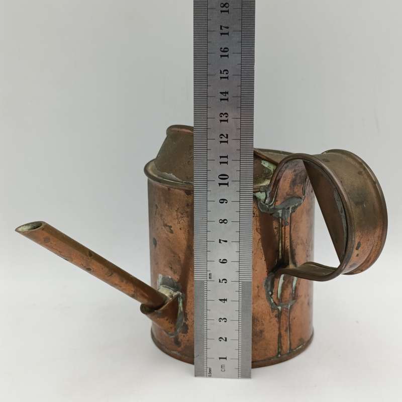 Vintage Diamond brand English make copper small oil can - possibly railways