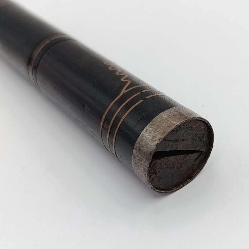 Antique wood with brass inlay dagger