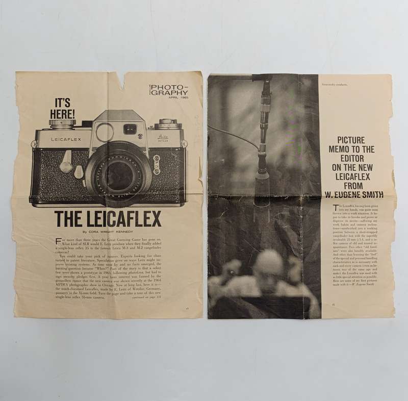 Vintage Leica instruction books with other Leica documents