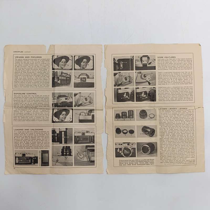 Vintage Leica instruction books with other Leica documents