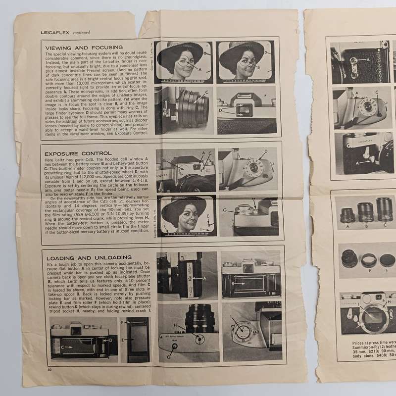 Vintage Leica instruction books with other Leica documents