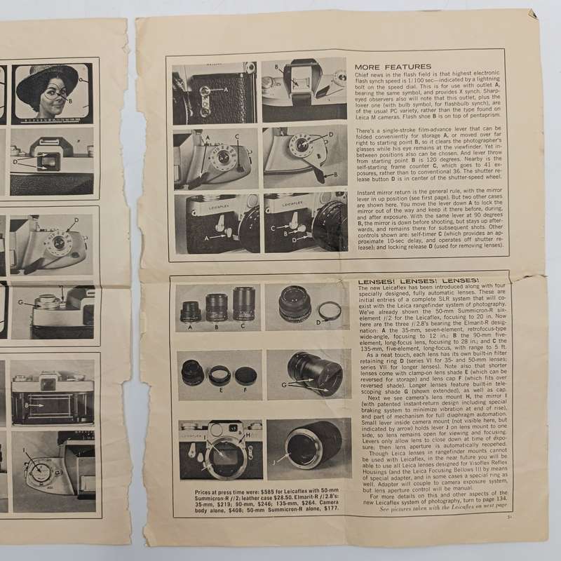 Vintage Leica instruction books with other Leica documents