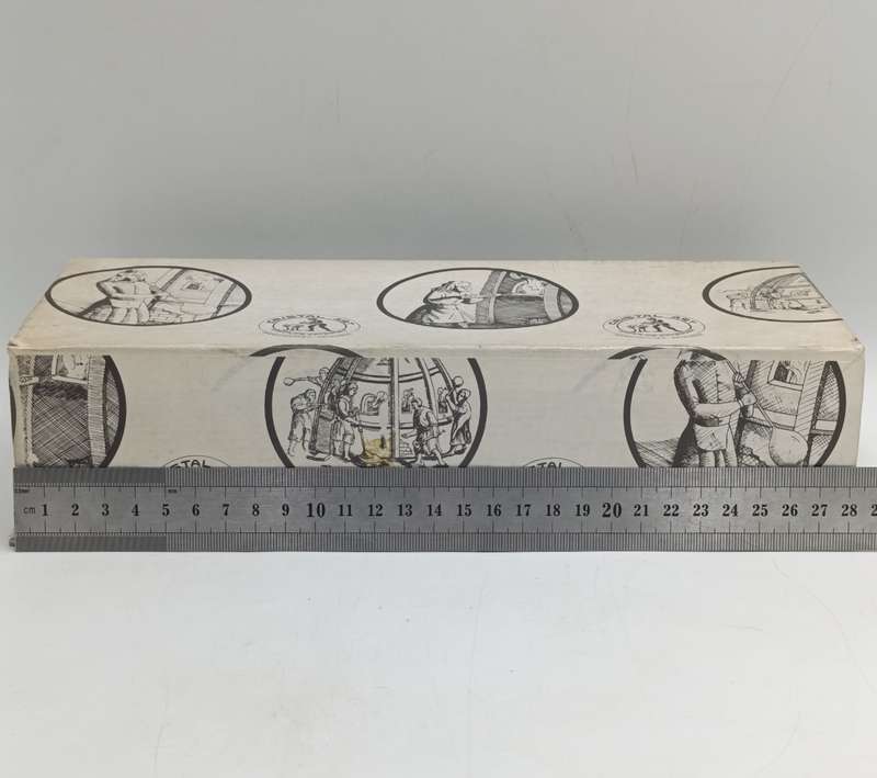 Vintage crystal flower vase made in Chile - in original box