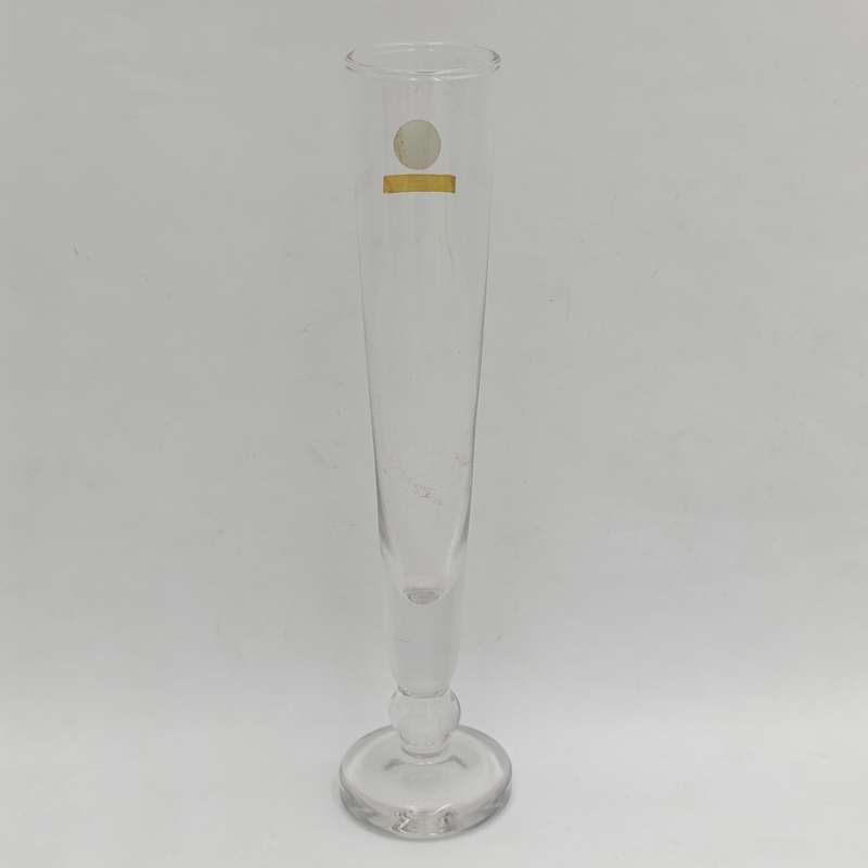 Vintage crystal flower vase made in Chile - in original box