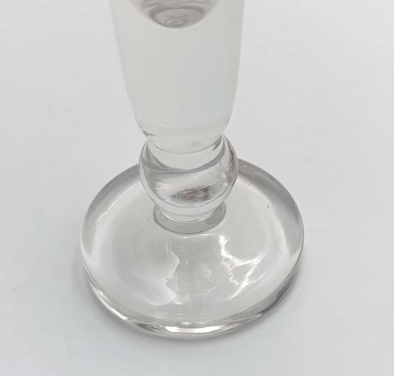 Vintage crystal flower vase made in Chile - in original box