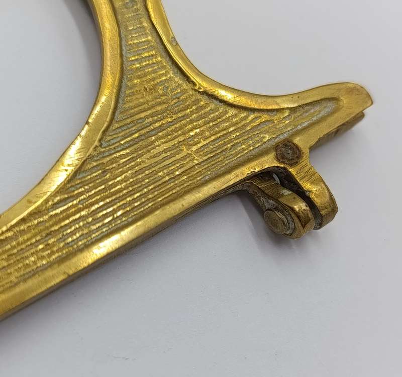 Pair of Vintage brass plate stands