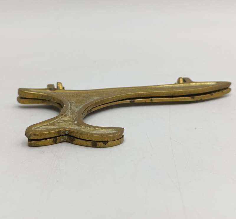 Pair of Vintage brass plate stands
