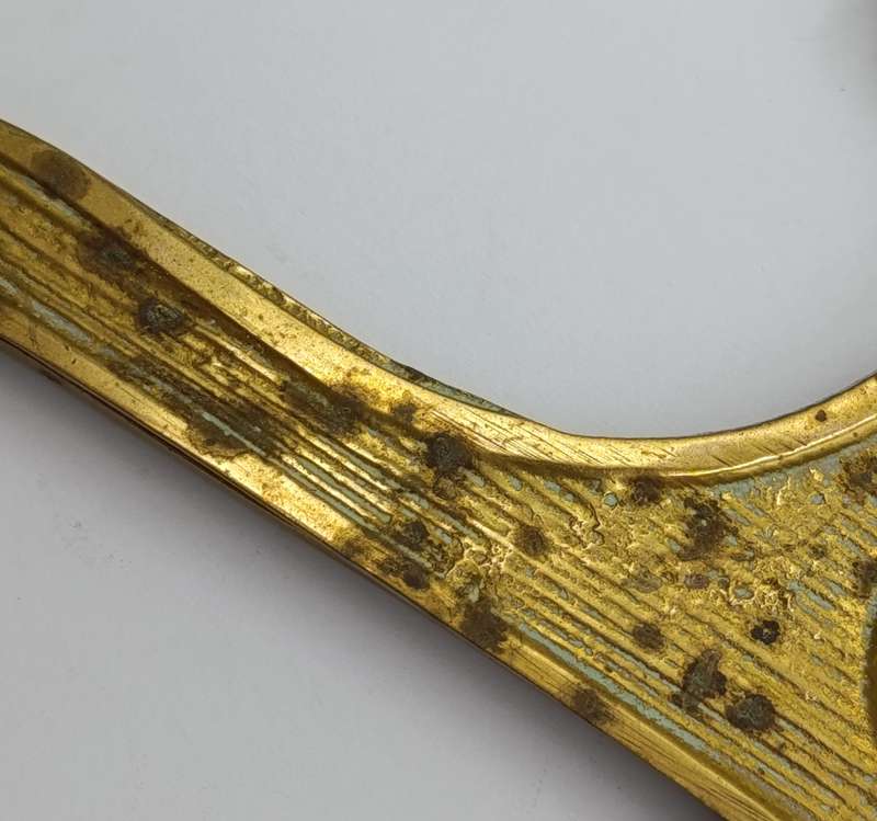 Pair of Vintage brass plate stands
