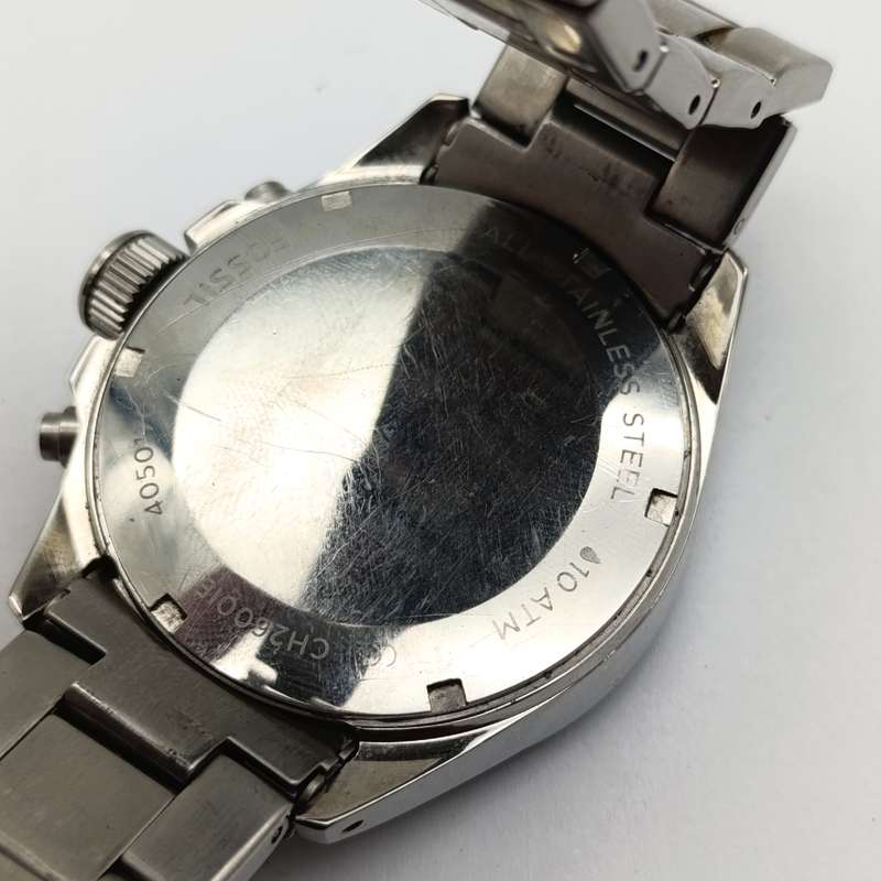 Fossil Decker mens chronograph quartz watch - working