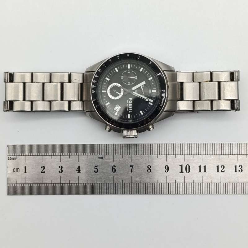 Fossil Decker mens chronograph quartz watch - working
