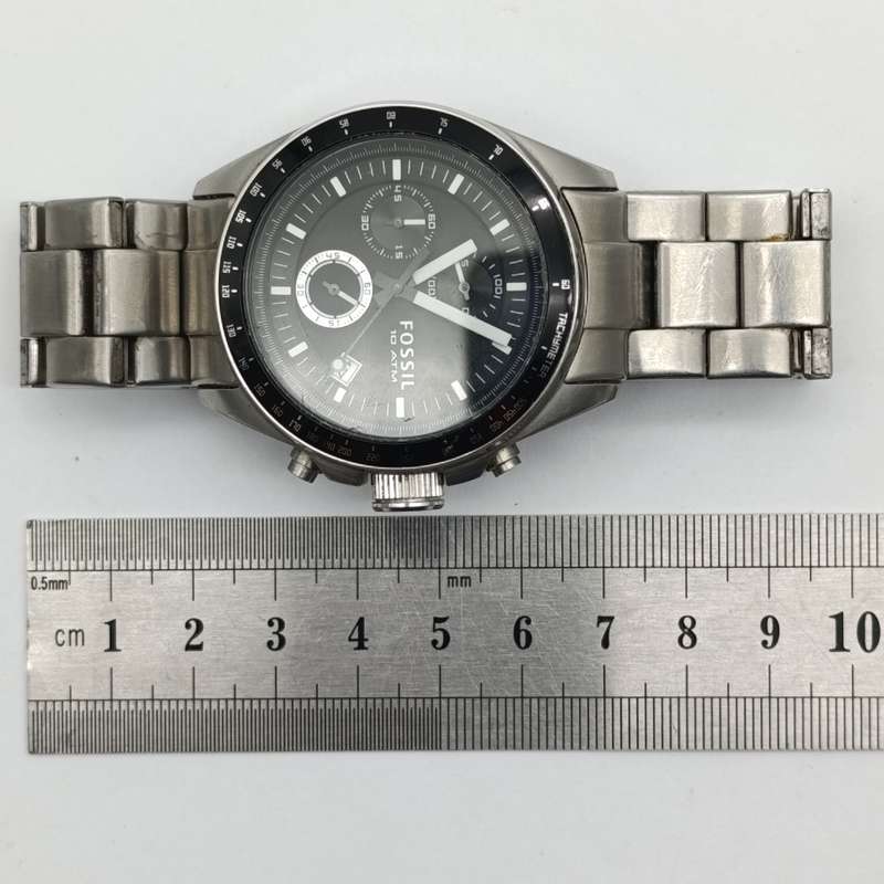 Fossil Decker mens chronograph quartz watch - working