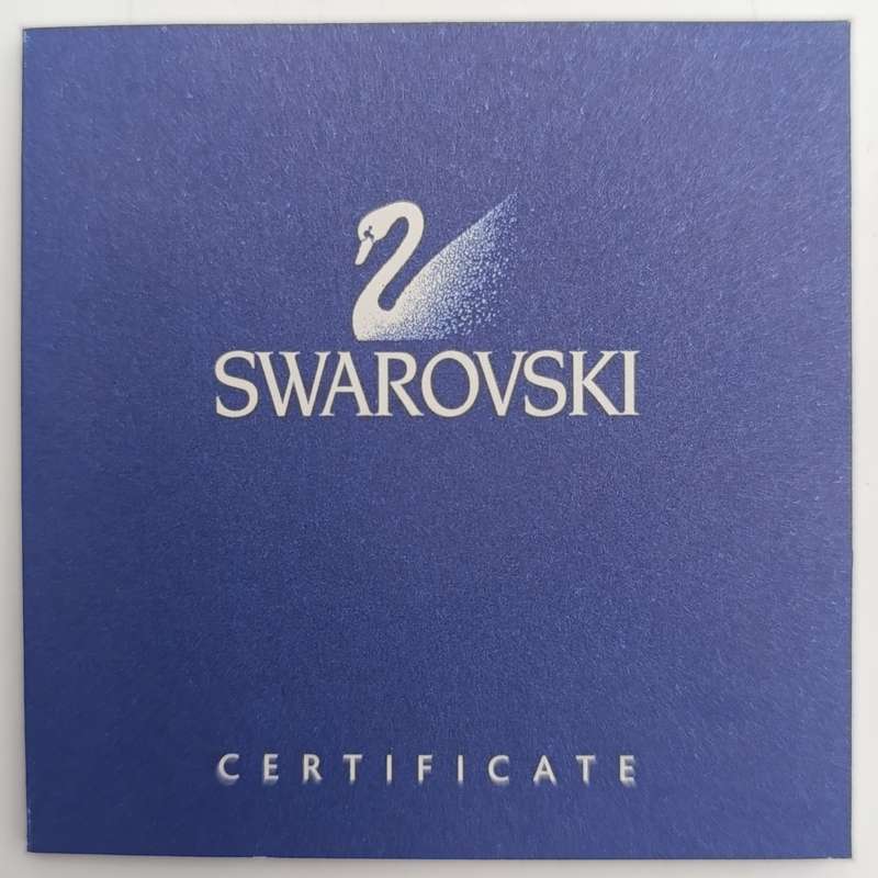 Swarovski Crystal Tea Light candle holder with Yasmine Hurel leaf design - in box