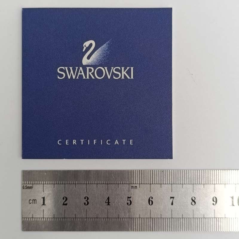 Swarovski Crystal Tea Light candle holder with Yasmine Hurel leaf design - in box