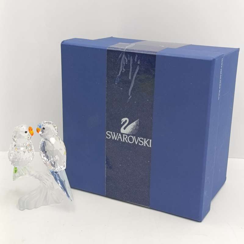 Swarovski Crystal Budgies figurine in box