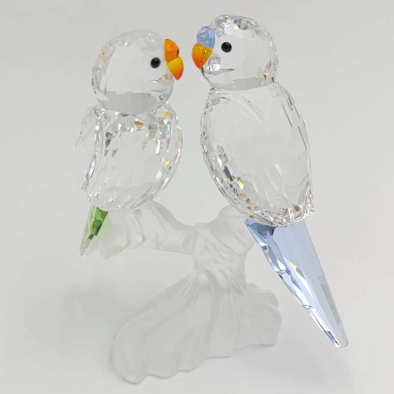 Swarovski Crystal Budgies figurine in box