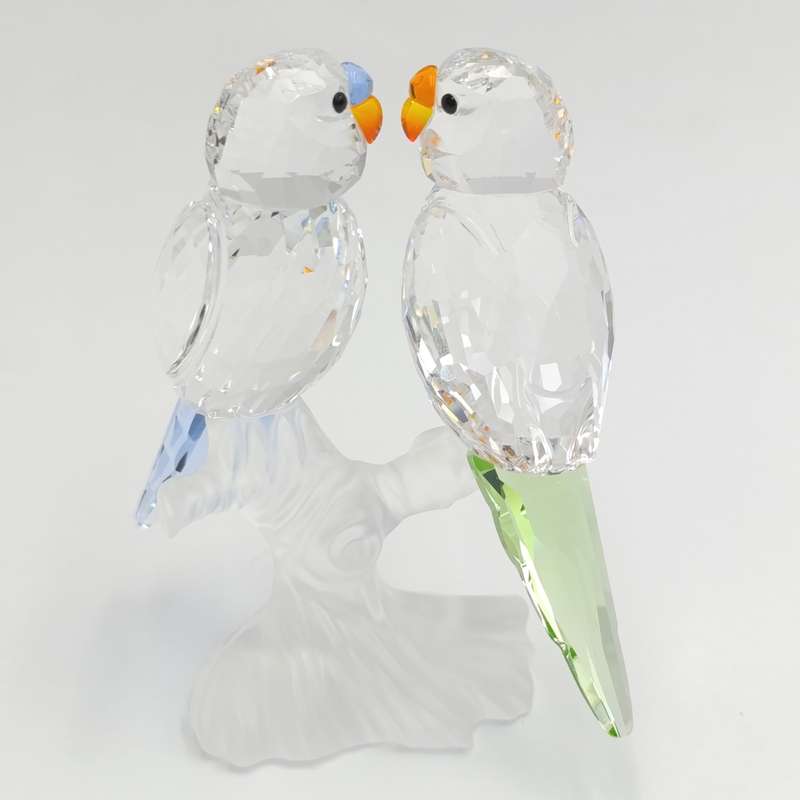 Swarovski Crystal Budgies figurine in box