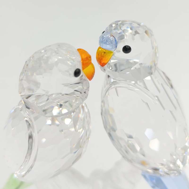 Swarovski Crystal Budgies figurine in box