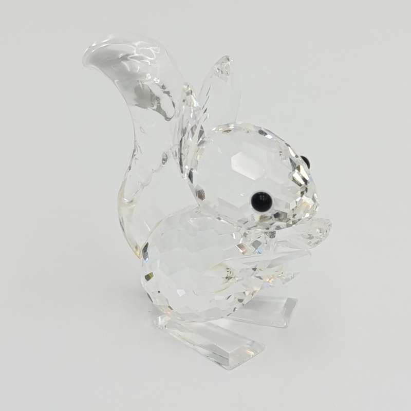 Swarovski silver crystal #7662 Squirrel figurine in box