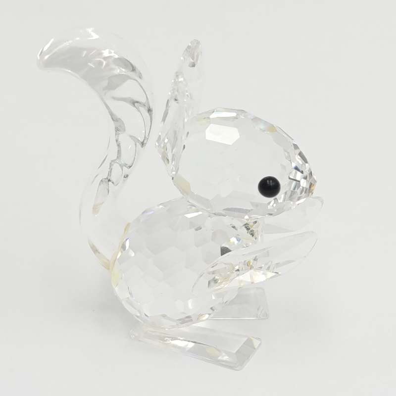Swarovski silver crystal #7662 Squirrel figurine in box