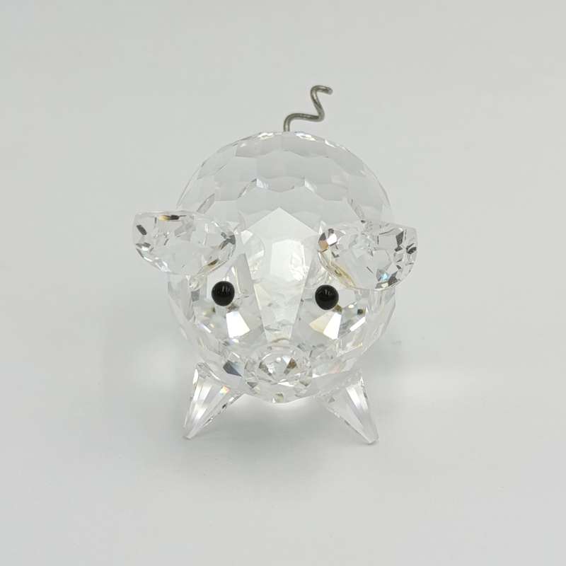 Swarovski silver crystal Mini Pig figurine #7638 in box