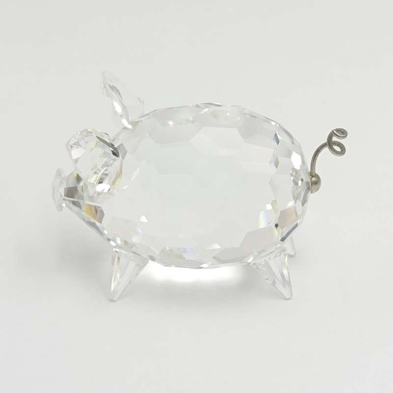 Swarovski silver crystal Mini Pig figurine #7638 in box