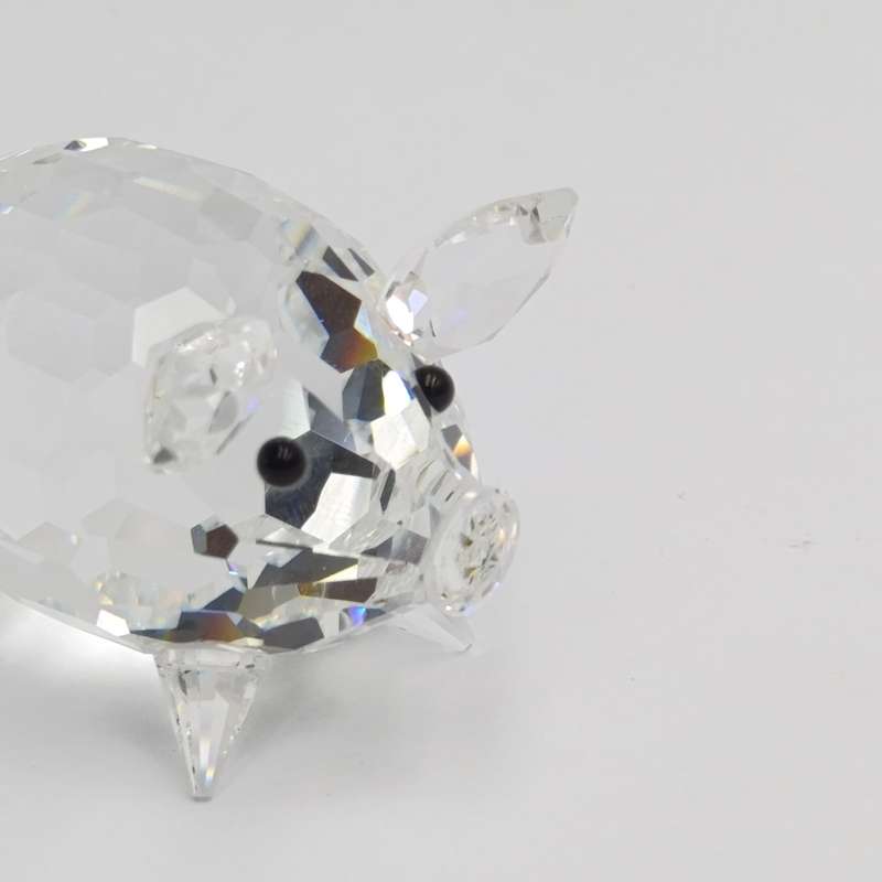 Swarovski silver crystal Mini Pig figurine #7638 in box