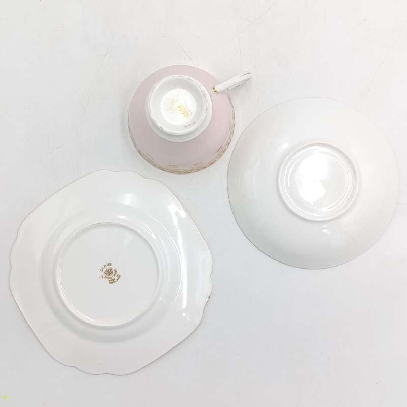 Vintage Clare Porcelain trio