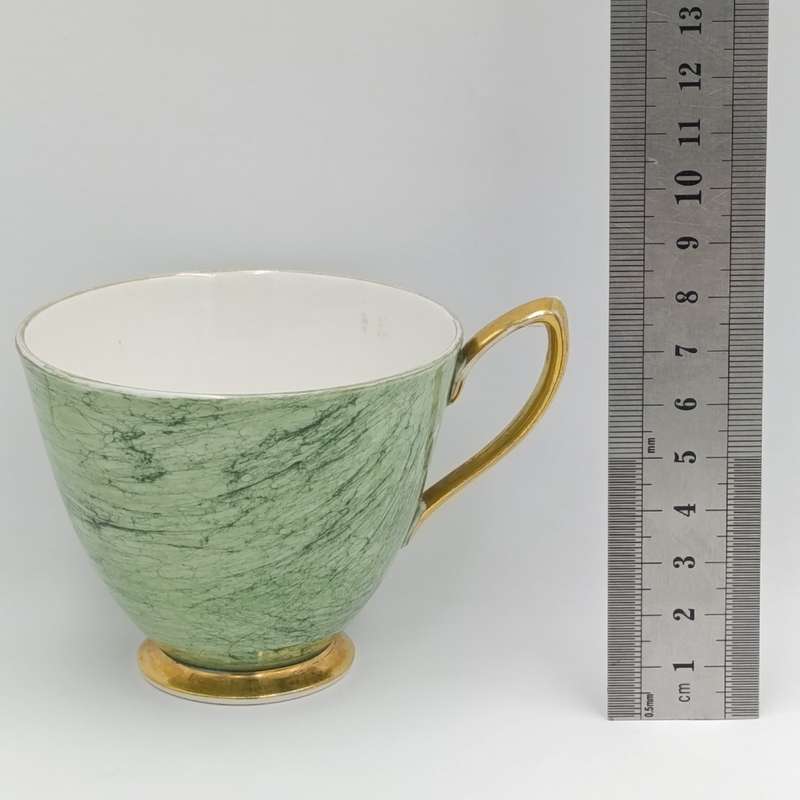 Vintage Royal Albert Gossamer pattern Porcelain trio - green