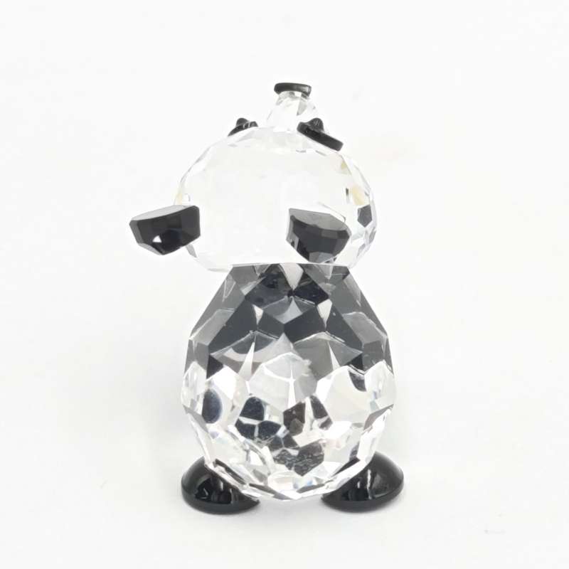 Swarovski silver crystal mini Panda figurine in box