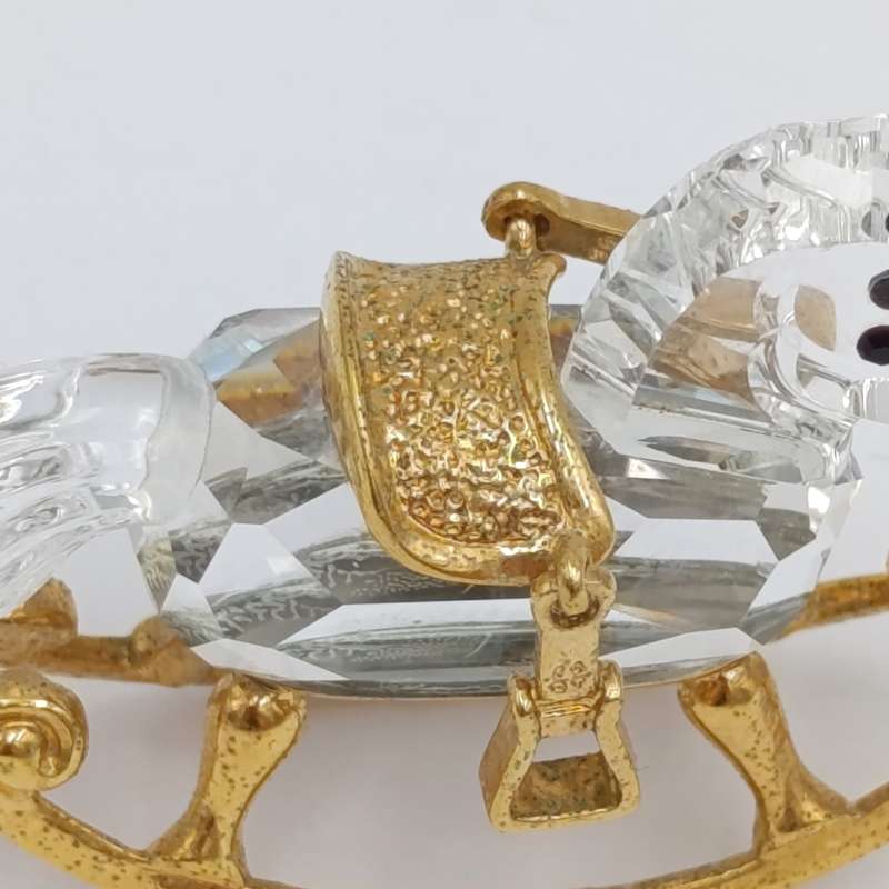 Swarovski crystal memories rocking horse figurine in box