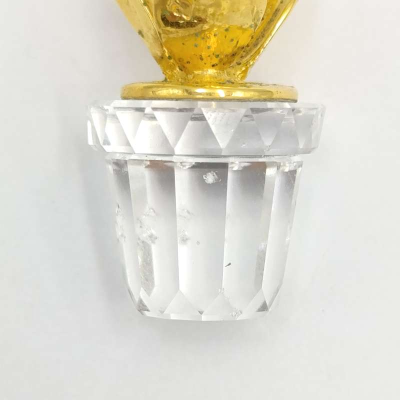 Swarovski Crystal memories flower pot ornament - small chips on side of pot