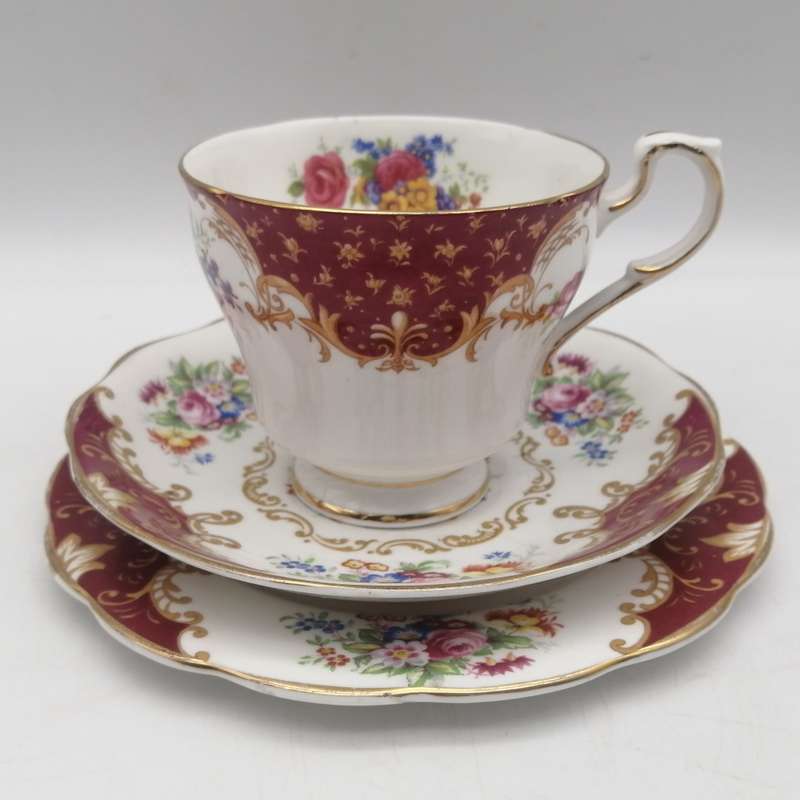 Royal Albert Canterbury pattern porcelain trio